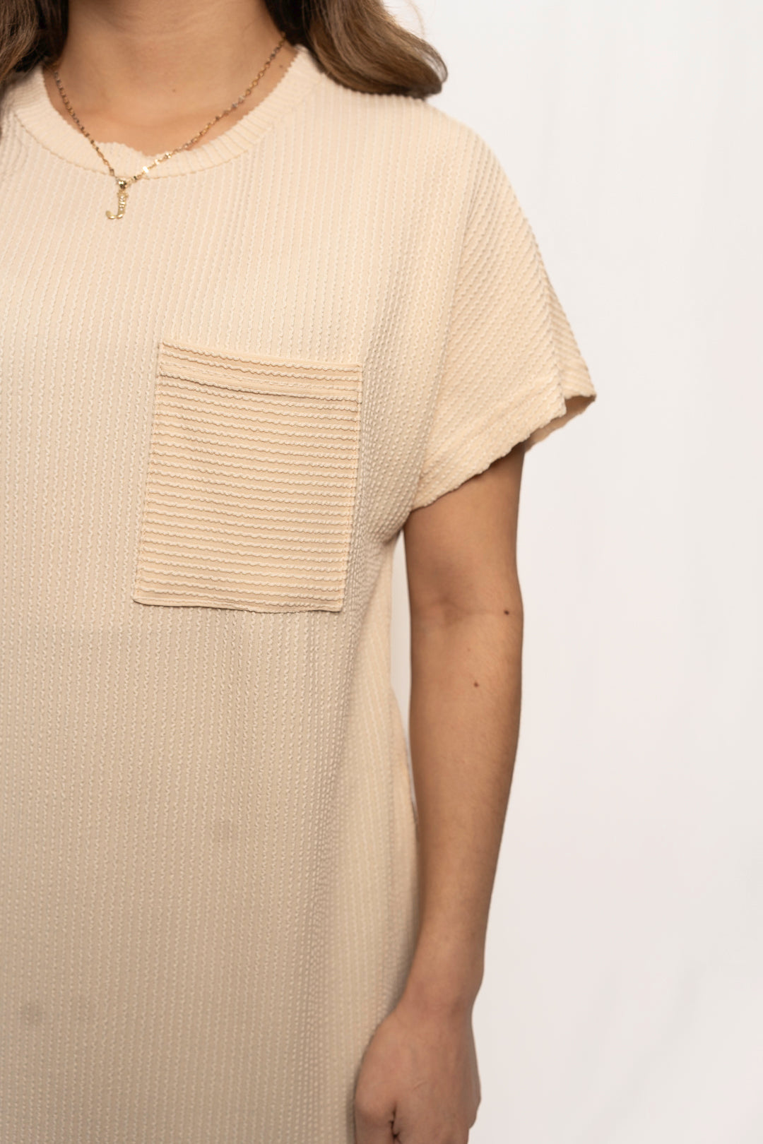 Summer Casual T-shirt Short-sleeved Dress (With Pockets)