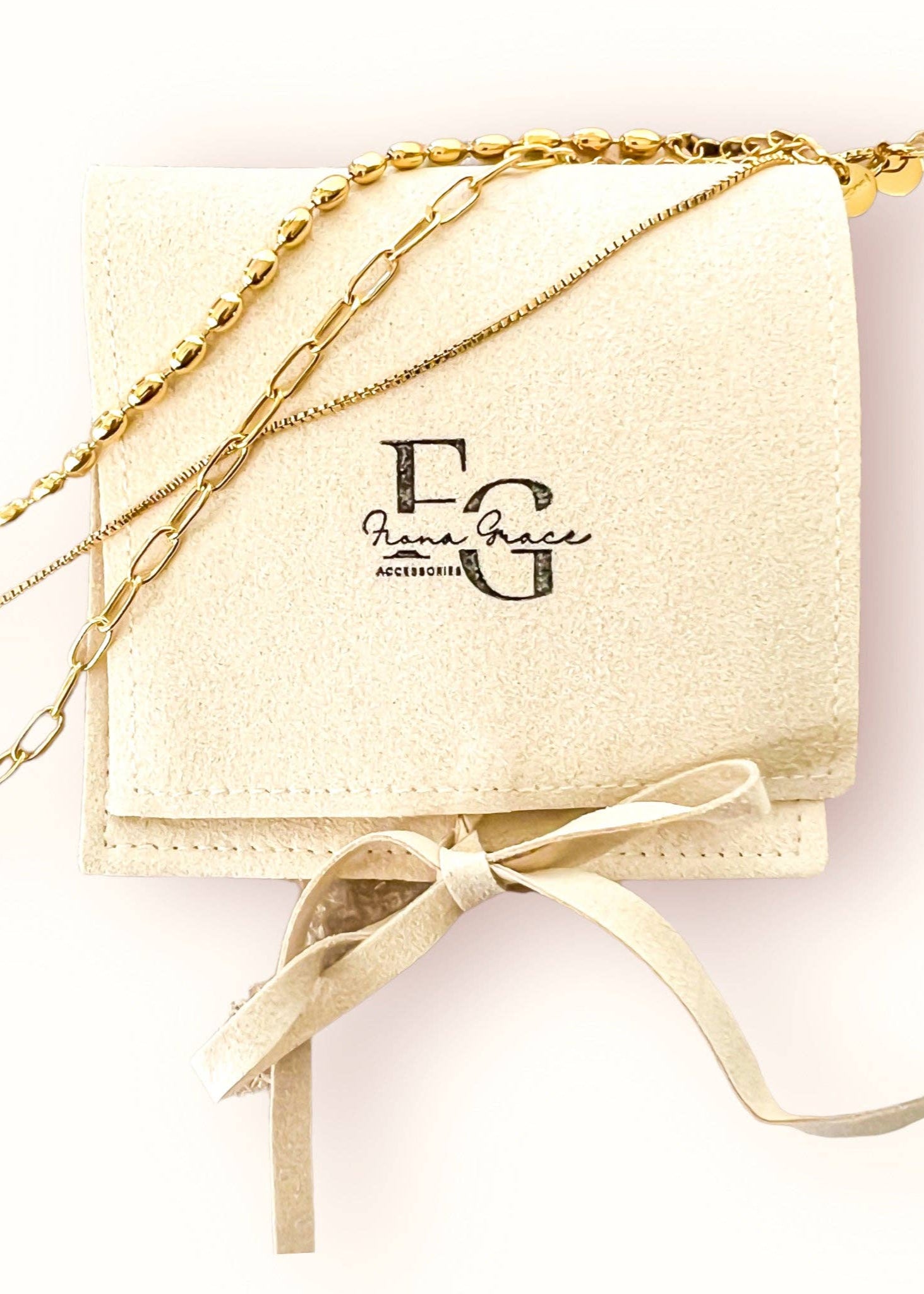 3 Pack of Chain Bracelets, 18K Gold, Tarnish Free