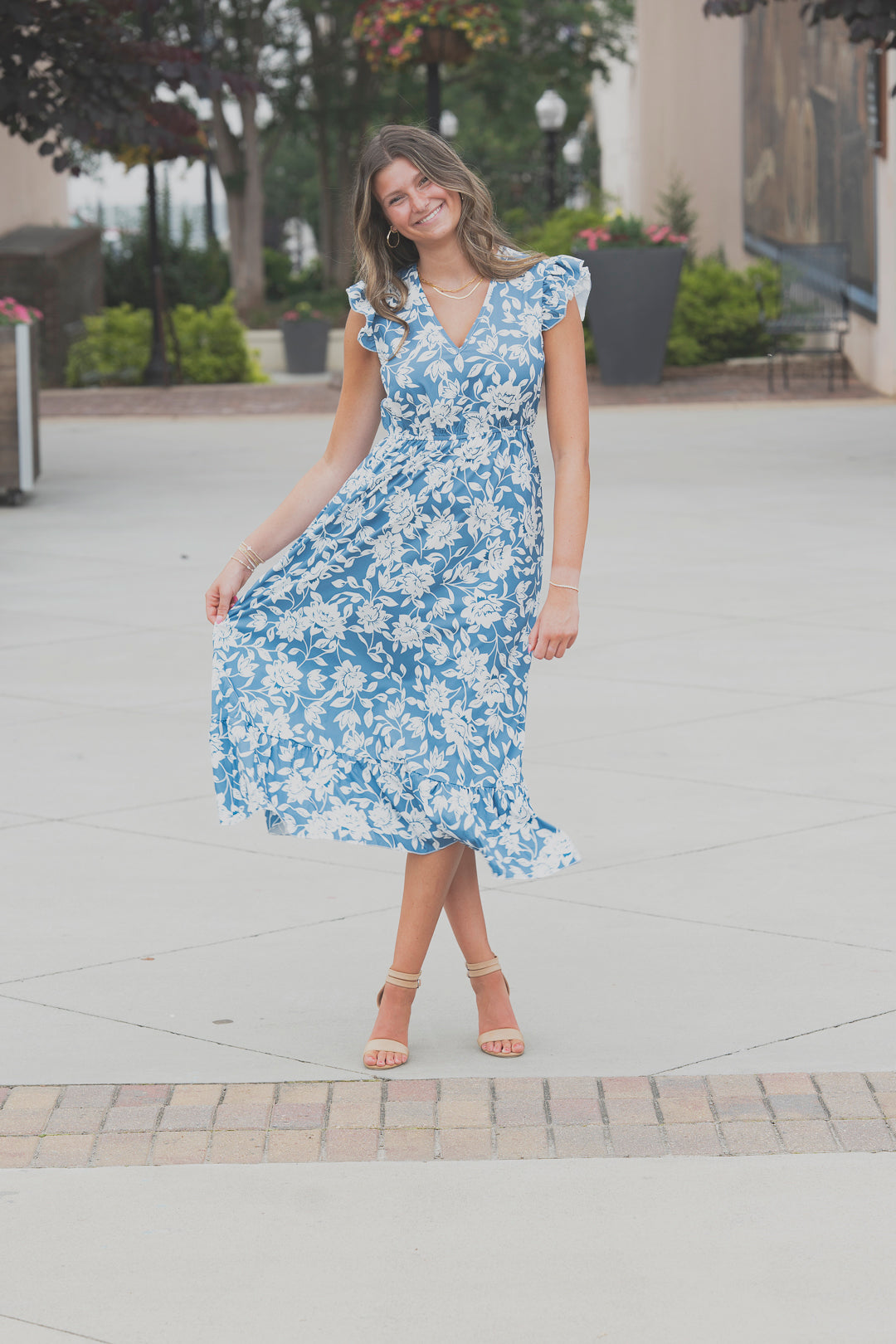 Casual Sleeveless V-Neck Hok Long Dresses Waist Maxi